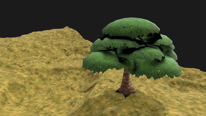 Lowpoly Assets with Handpainted Textures 3D Model
