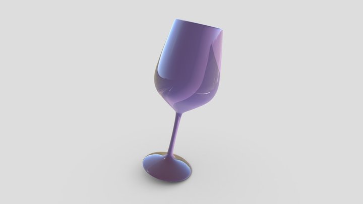 Perfect Size Wine Glass 3D Model