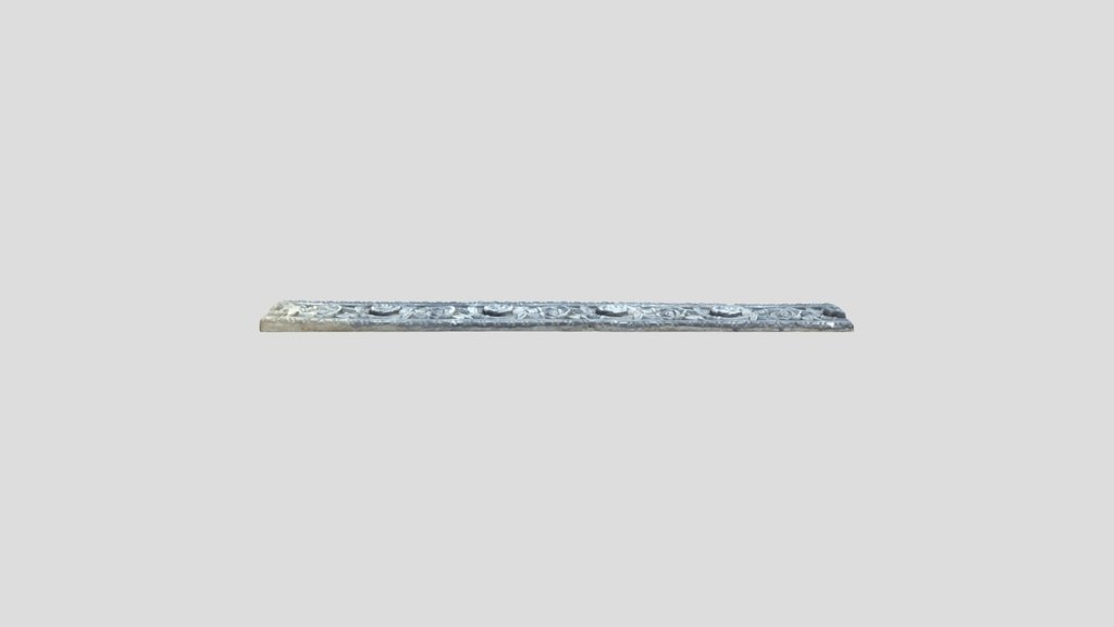 Floral Relief Stone Border