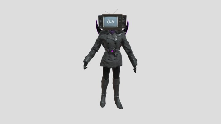 upgrade_tv_woman 3D Model