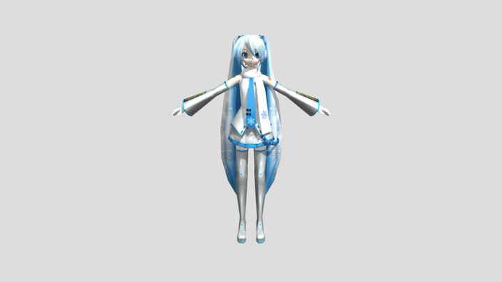 snow-miku-2011-psp 3D Model