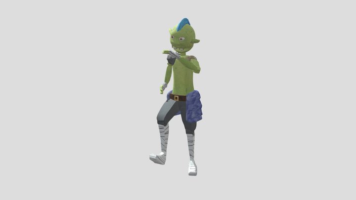 Grunk The Mad -  Low-poly 3D model 3D Model