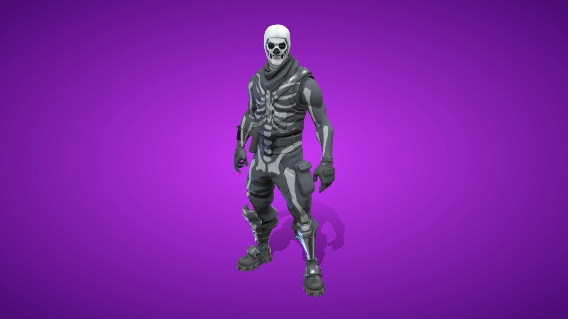 Skull Trooper Outfit 3d Model By Fortnite Skins Fortniteskins