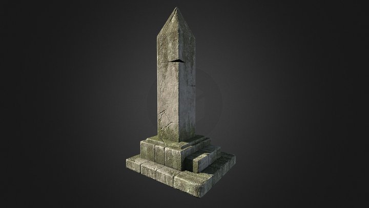 Stone Obelisk 3D Model