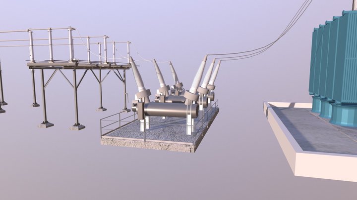 Substation: Circuit Breaker 3D Model