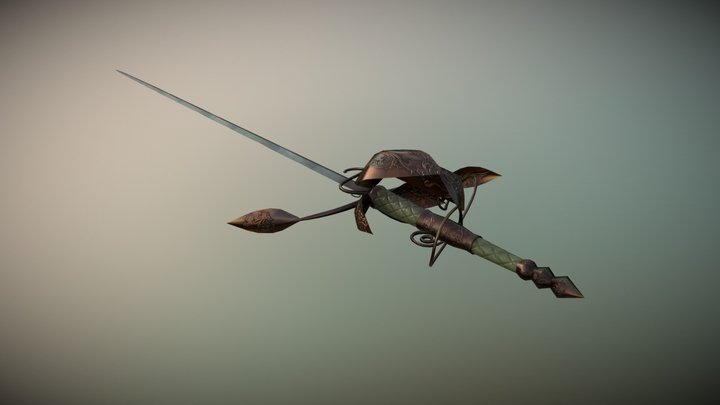 Vegetal rapier 3D Model