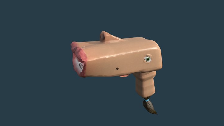 Mouth Gun 3D Model