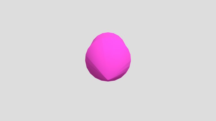 Magenta ball point pen 3D Model