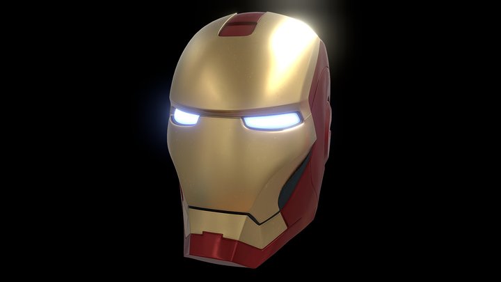 Iron Man Helmet - 3D Print Model by 3DModelDesigner