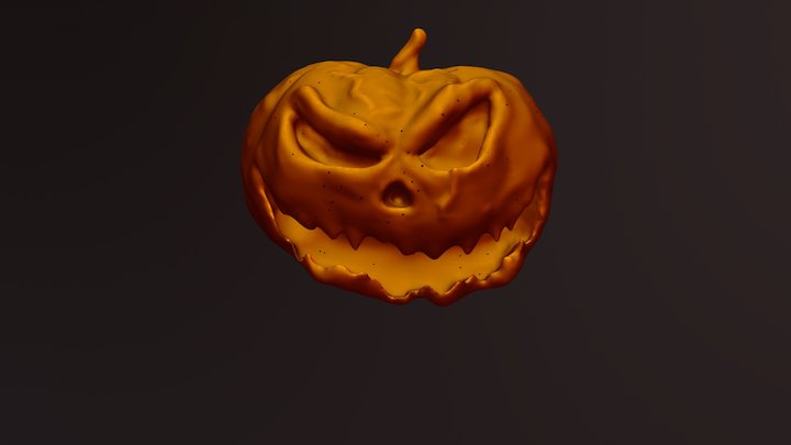 Mr Pumpkin Head 3D Model