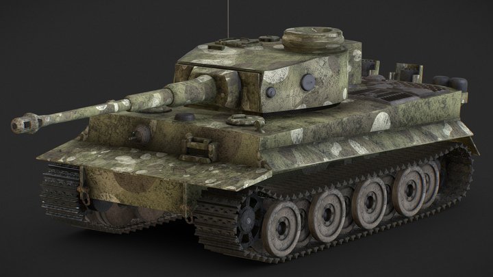 Tank Tiger I 3D Model