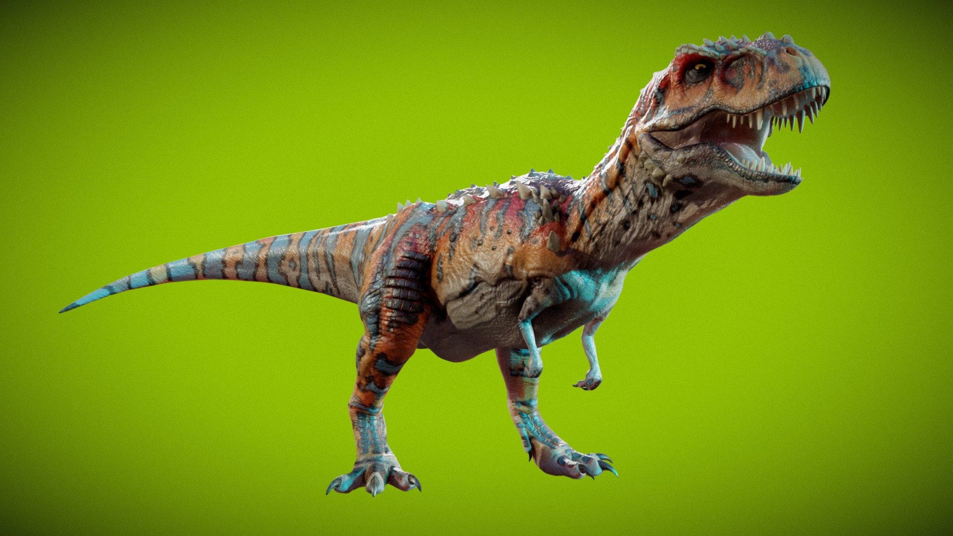 Тираннозавр рекс оранжевый