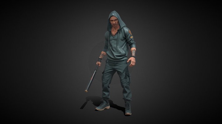 cyberpunk cyber junkie – Modello 3D gratuito STL