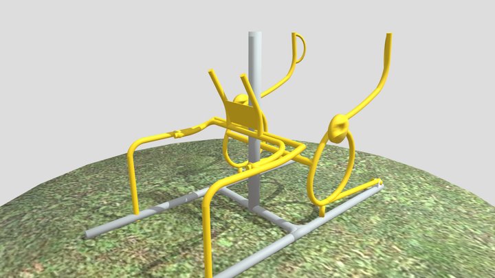 Banco Abdominal Y Remo Combinado Inclusivo 3D Model