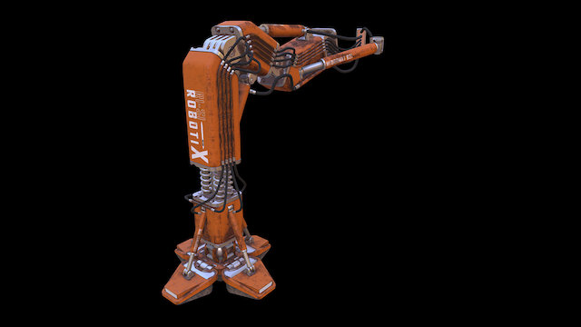 robot arm old 3D Model