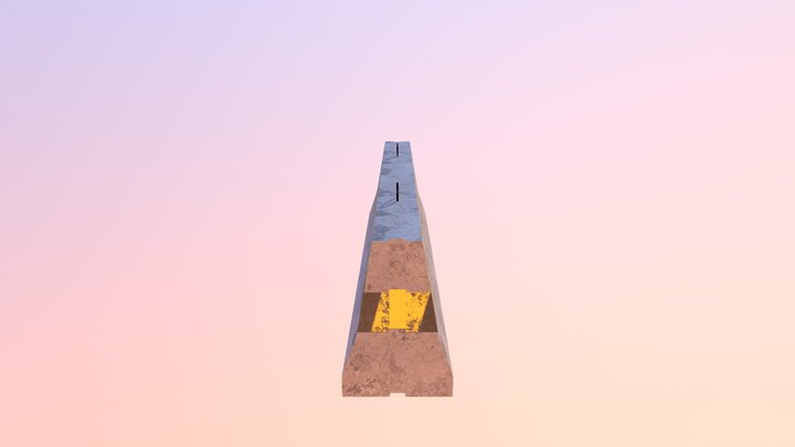 Concrete Barrier 3D Model