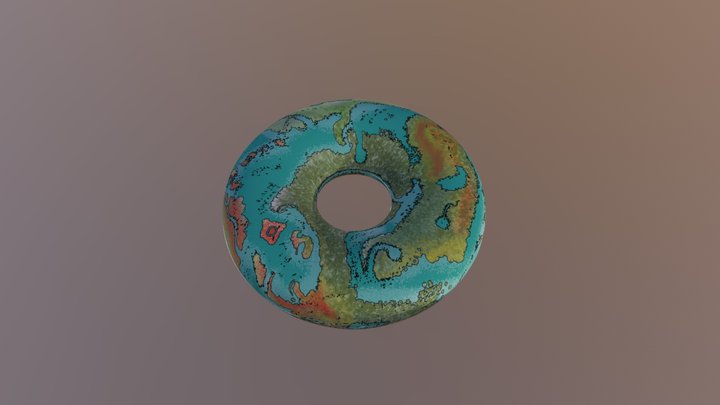DnD Planet (Topographical) 3D Model