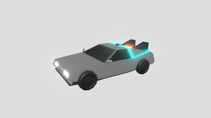 Delorean 3D Model