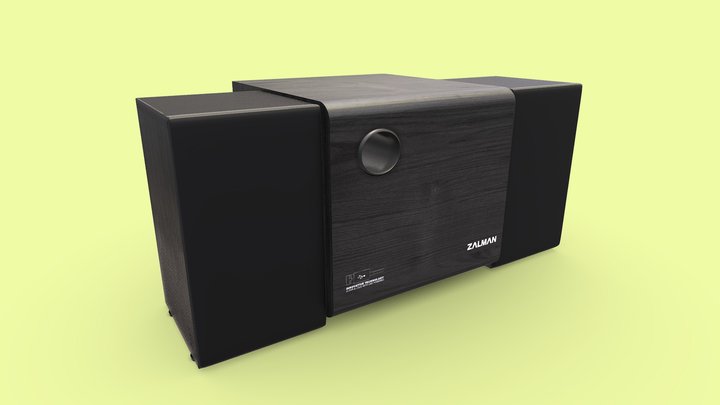 Small stereo speakers 3D Model