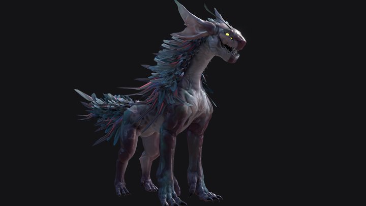Alien creature character 3D Model