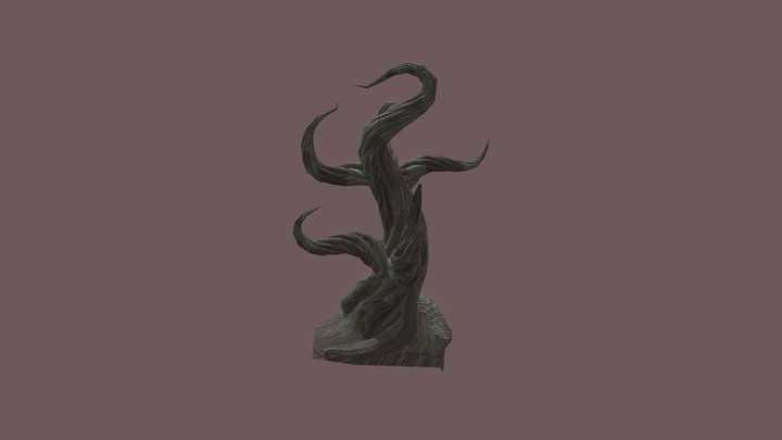 Old Mossy Tree 3D Model