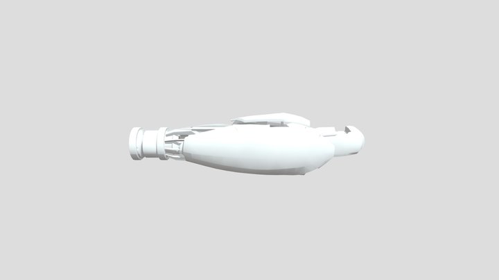 Optimized rigged astro blast 3D Model