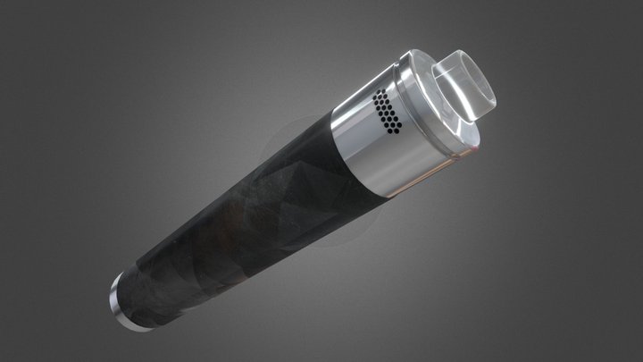 Matte Carbon Vape 3D Model