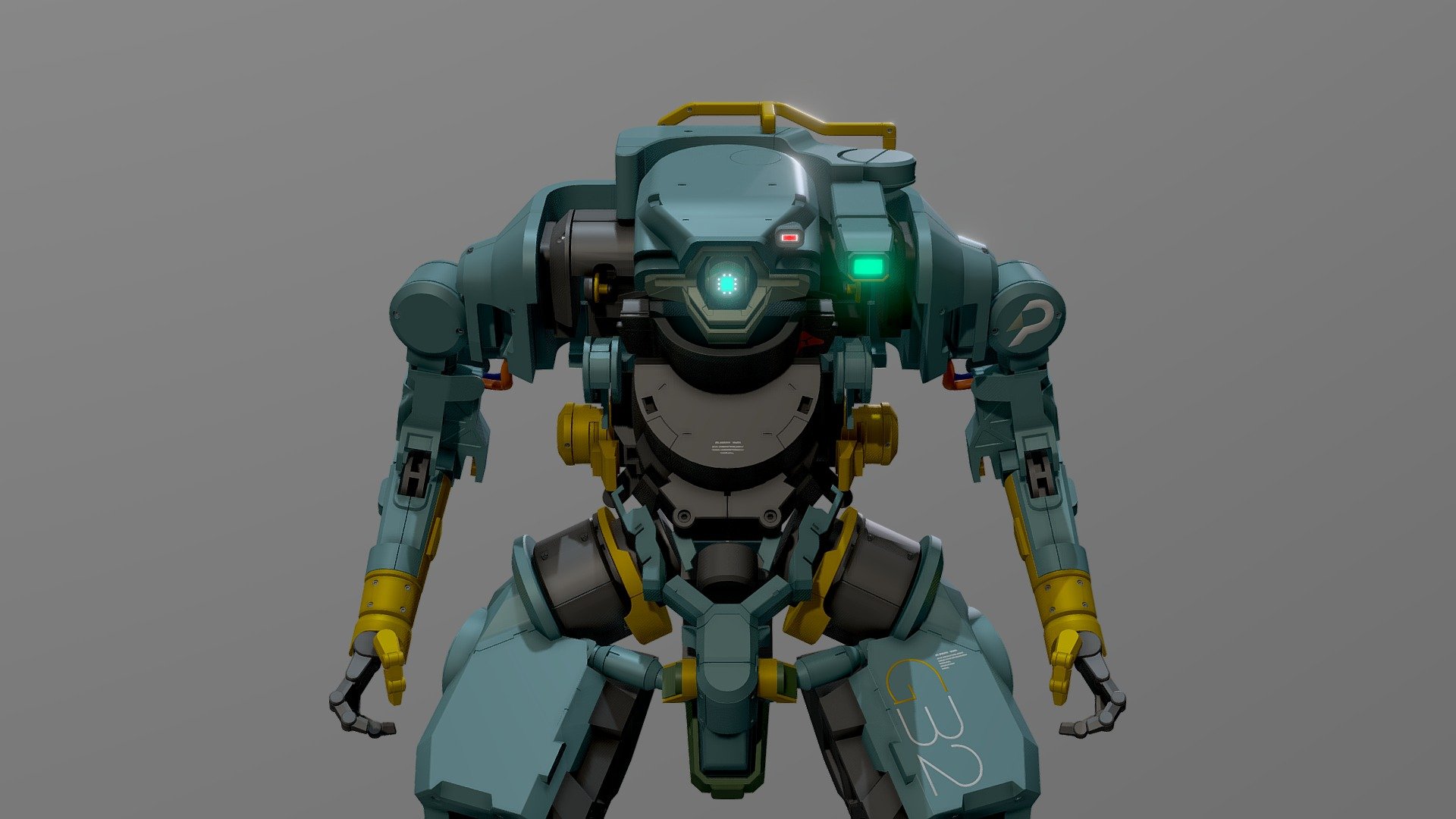 Heavy Lifter Mech - 3D model by James Miller (@toby256) [71ac99e ...