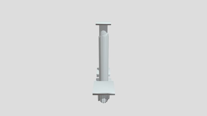 Pillar + Broken Pillar 3D Model