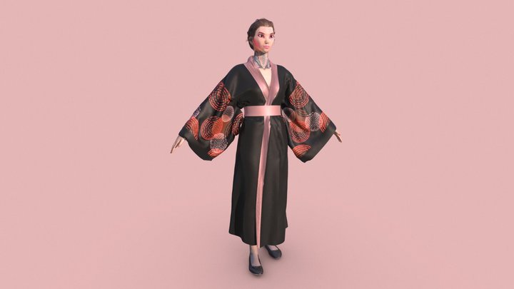 Kimono 3D Model