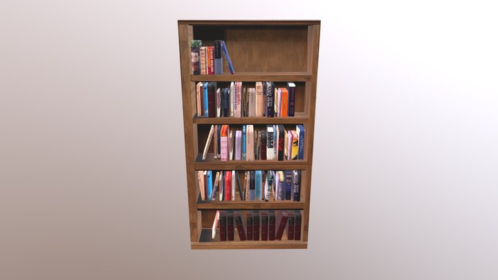 Bookshelf [CC0] 3D Model