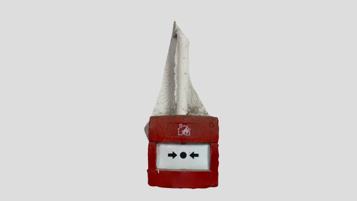 Fire alarm button in a factory 3D Model