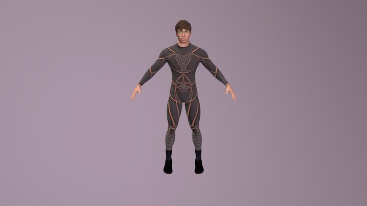 Sci-fi Man 3D Model
