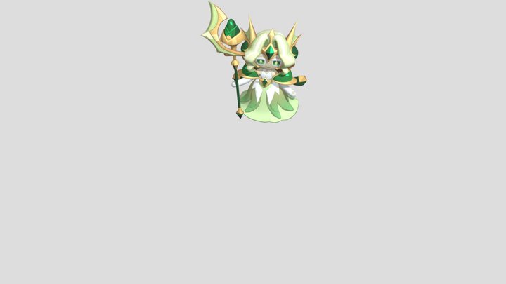 Wind Asparagus Cookie 3D Model