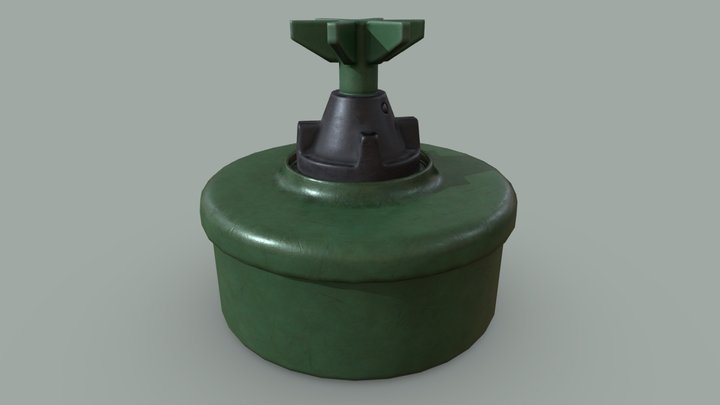 Serbian Land Mine PMA-2 3D Model