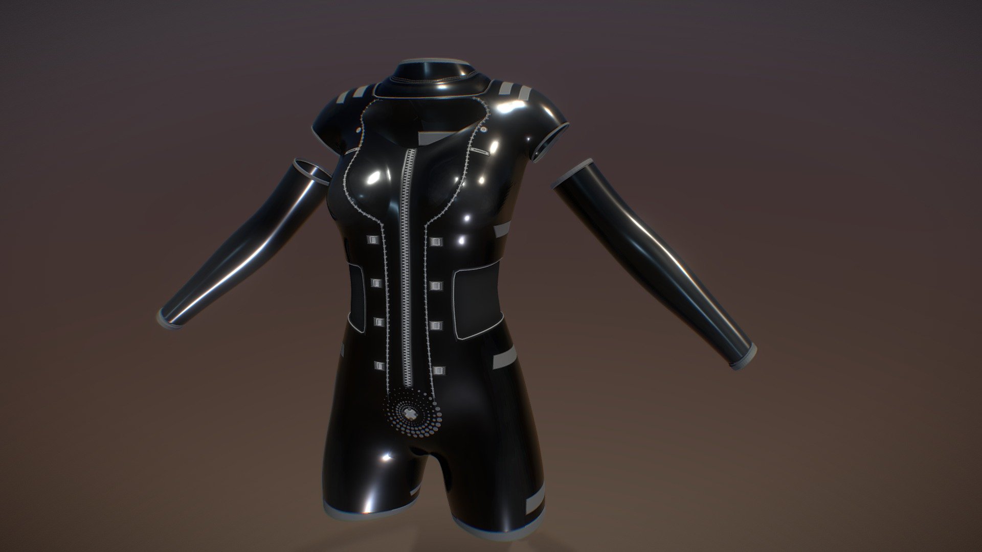 Cyberpunk female cloth