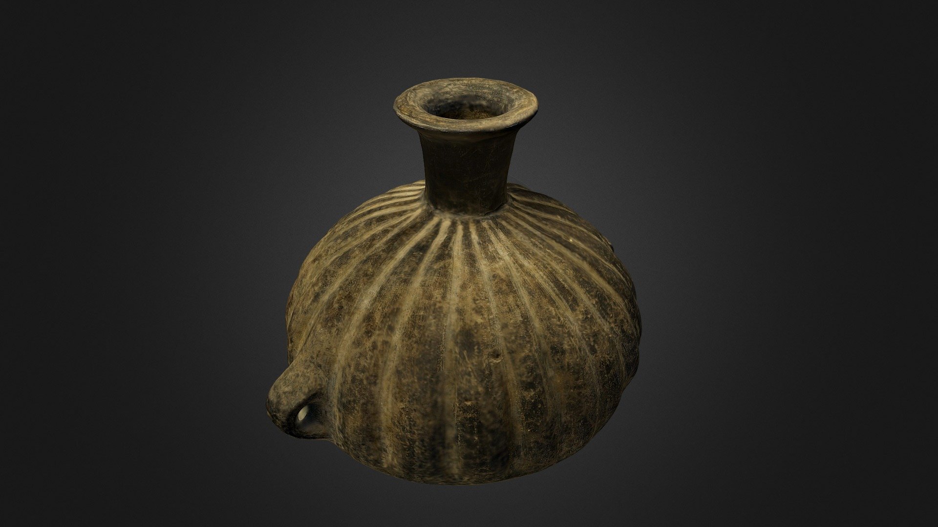 Botella escultórica Estilo Chimú-Inca