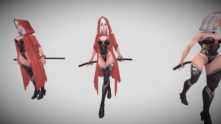 RedHood Character 3D Model