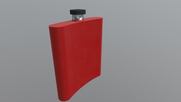 Alcoholic Flask 3D Model