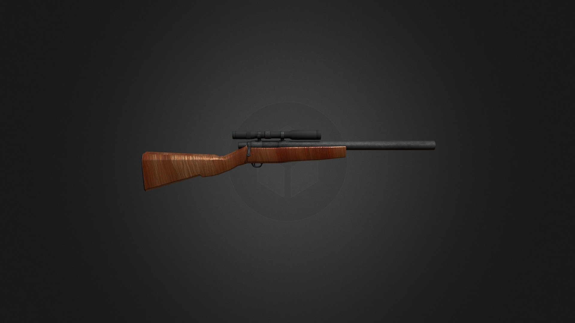 Scoped Hunting Rifle - Download Free 3D model by cody.jensen1 [71b45e6 ...