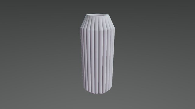 Striped Vase 3D Model