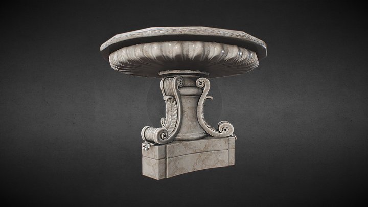 Vasque Versailles / Bosquet de la Colonnade 3D Model