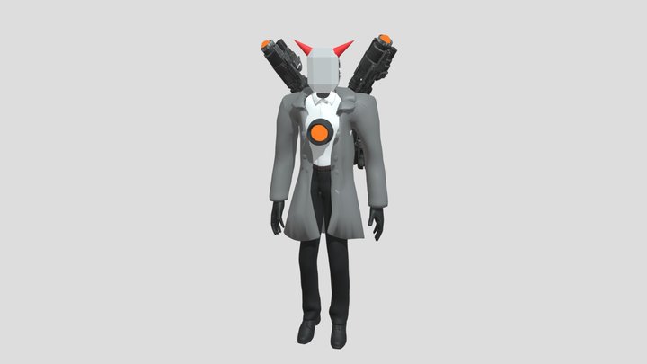 Titan Mirror Man 3D Model