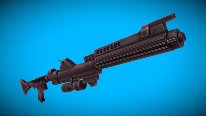 Bláster DC-15A Clone Wars 3D Model