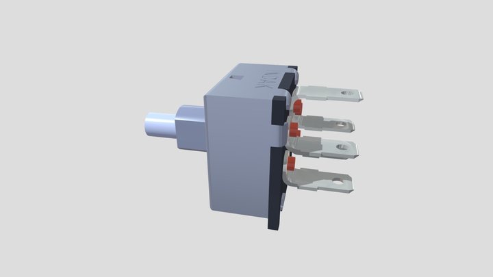 Interruptor de soplador de 3 velocidades A/C 3D Model