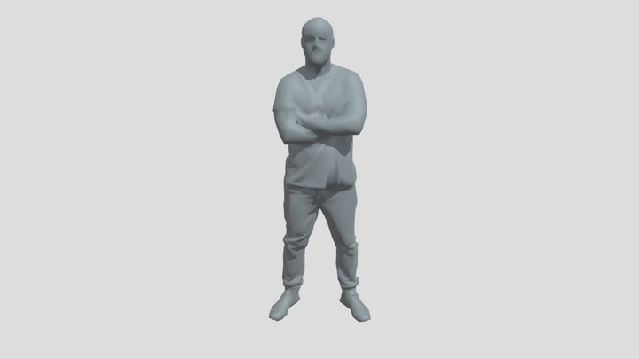 Lowpoly Male Standing – Modello 3D gratuito STL
