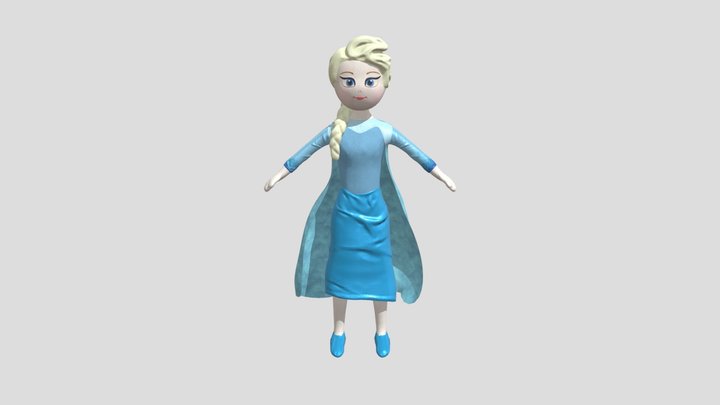 Elsa Stuffed Animal 3D Model