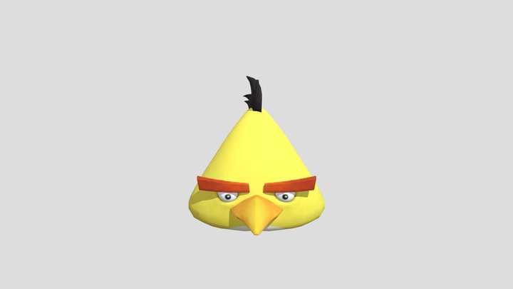 Mobile - Angry Birds Go - Chuck 3D Model