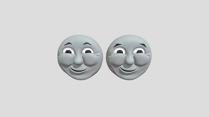 S2 Jovial Face 3D Model