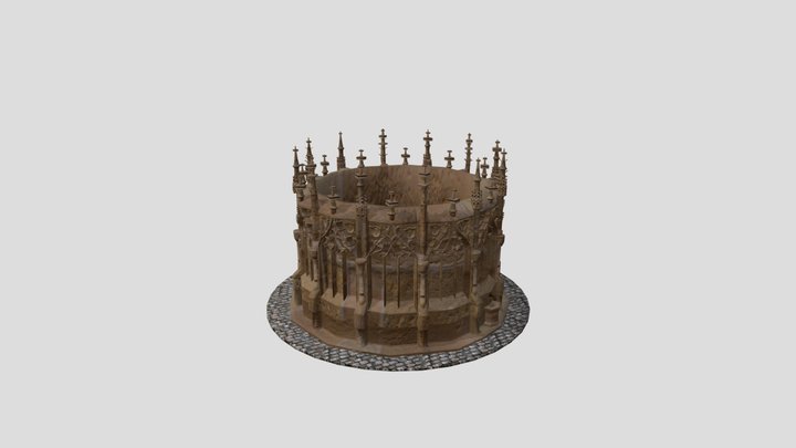 gothic fountain 3D Model